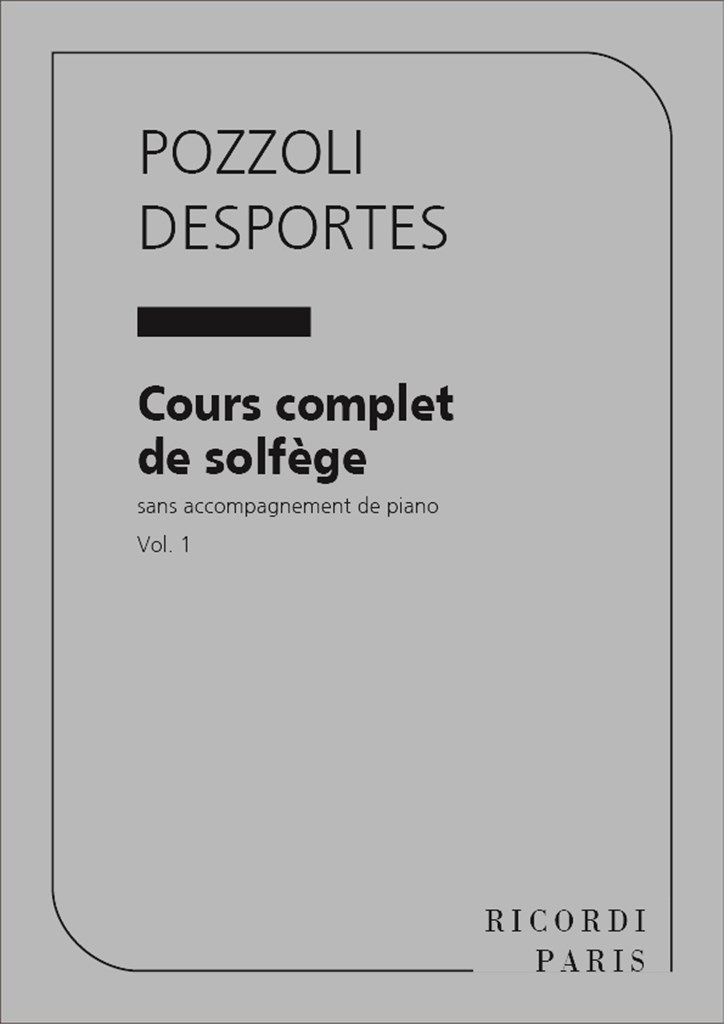 Cours Complet de Solfege Vol. 1